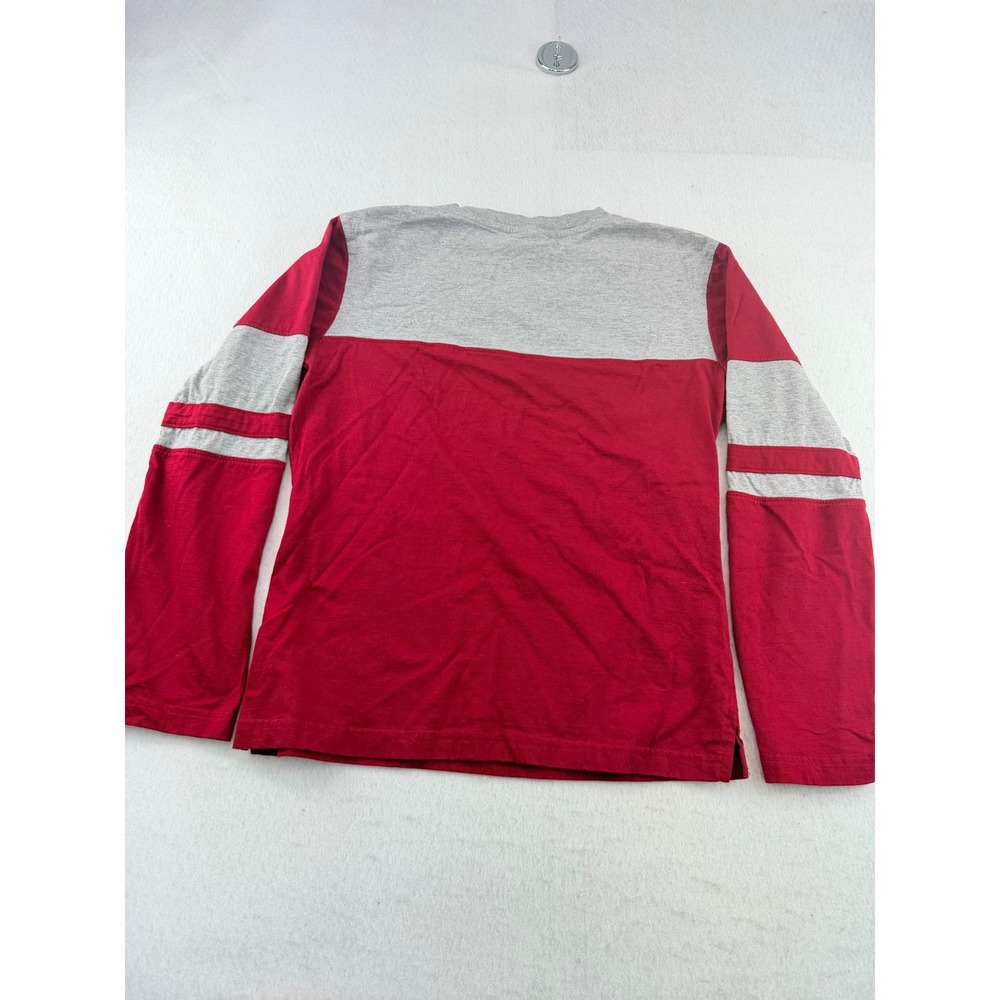Red Oak Florida State Seminoles V-Neck Colorblock Long Sleeve Shirt Red Gray S - Picture 11 of 12